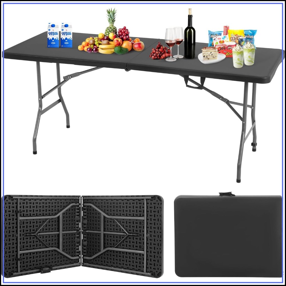 Outdoor Furniture Heavy - 6 FT Folding Camping Table Heavy