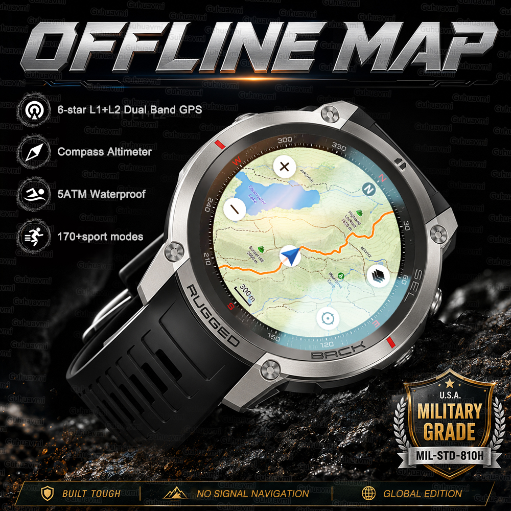 Outdoor Rug Waterproof - NEW Rugged Military GPS Offline Map