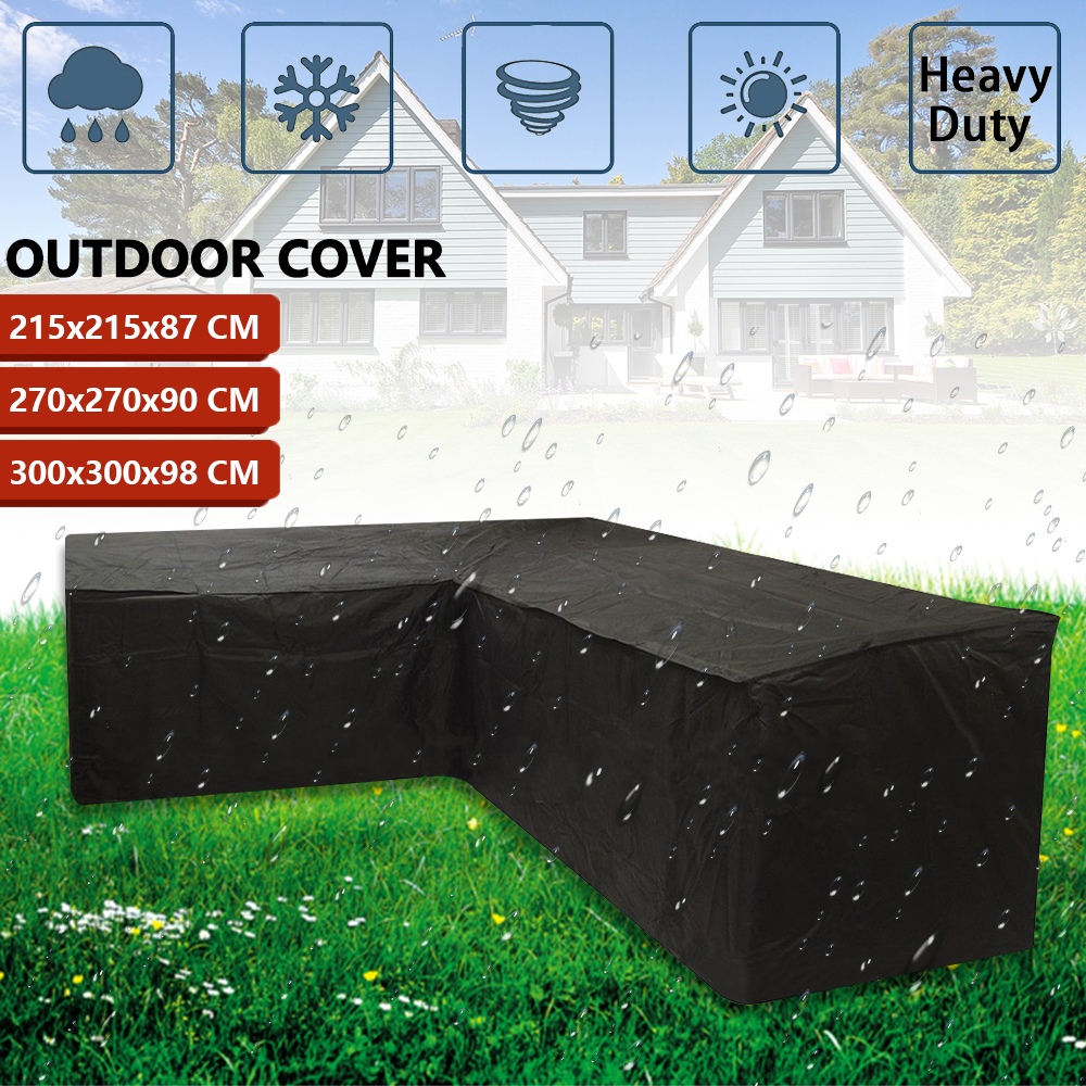 Outdoor Furniture Cover Xl - L-Shape Furniture Cover Polyester Waterproof Sofa