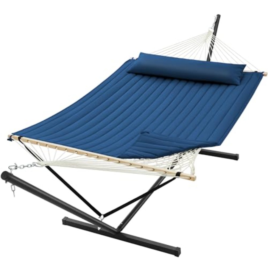 Hammock With Stand - 12ft Double Hammock with Stand, Rope