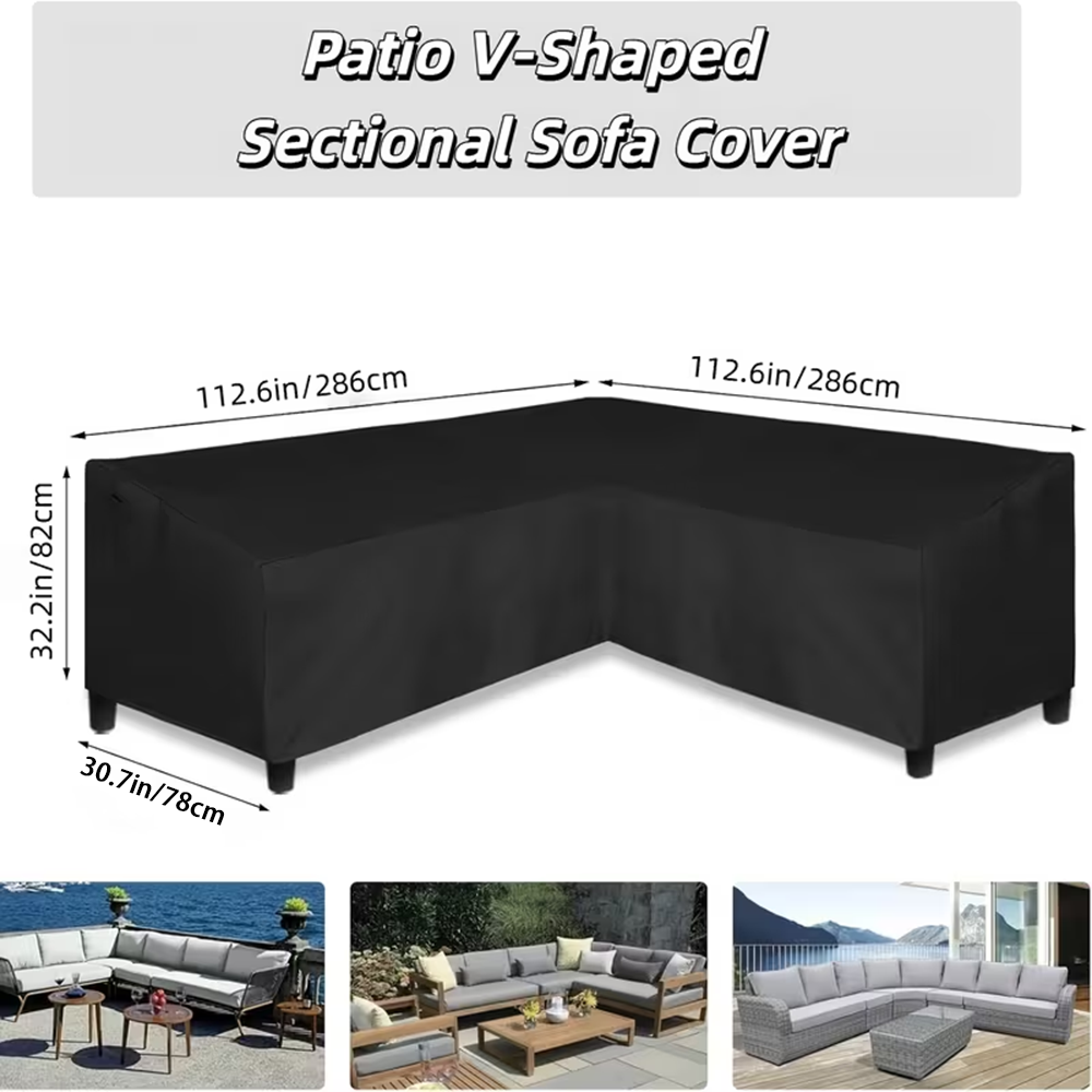 Heavy-duty L-shaped outdoor so - Outdoor Furniture Cover Xl avis et prix