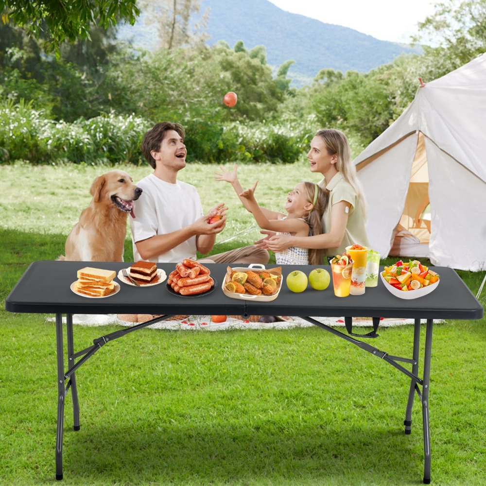 6 FT Folding Camping Table Hea - Outdoor Furniture Heavy avis et prix
