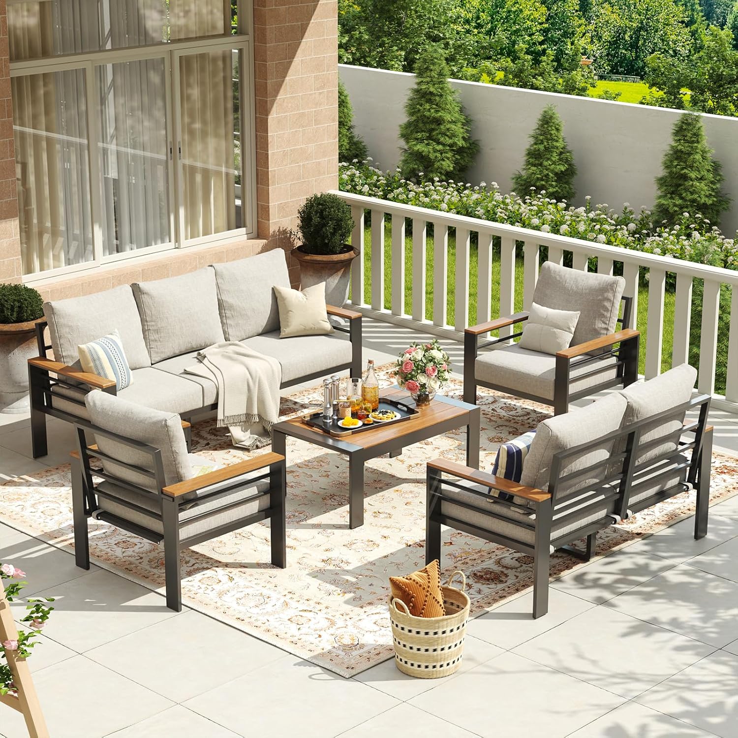 Aluminum Patio Furniture Set 7 - Outdoor Furniture Ideas avis et prix