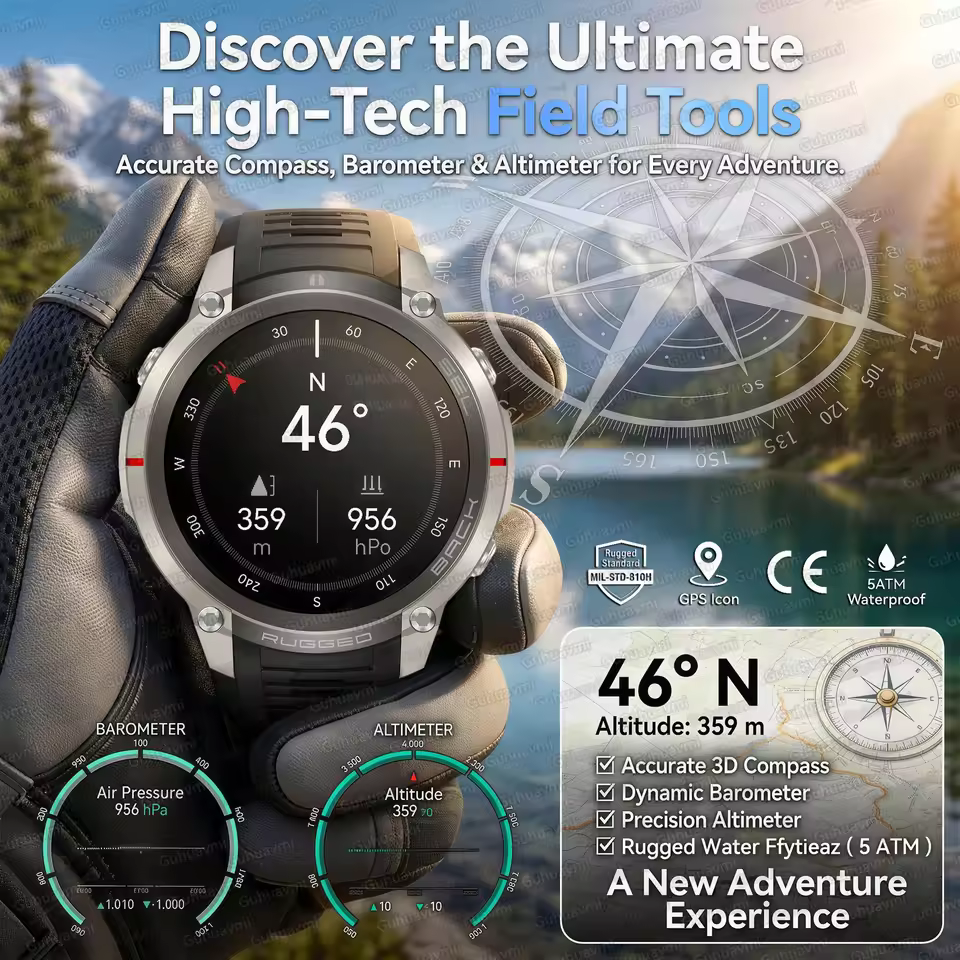 NEW Rugged Military GPS Offlin - Outdoor Rug Waterproof avis et prix