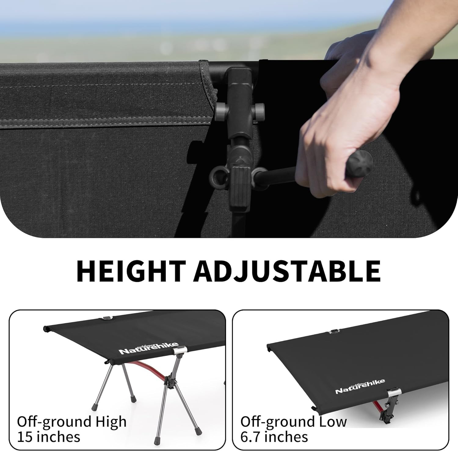 Naturehike Folding Camping Cot - Outdoor Daybed Furniture avis et prix