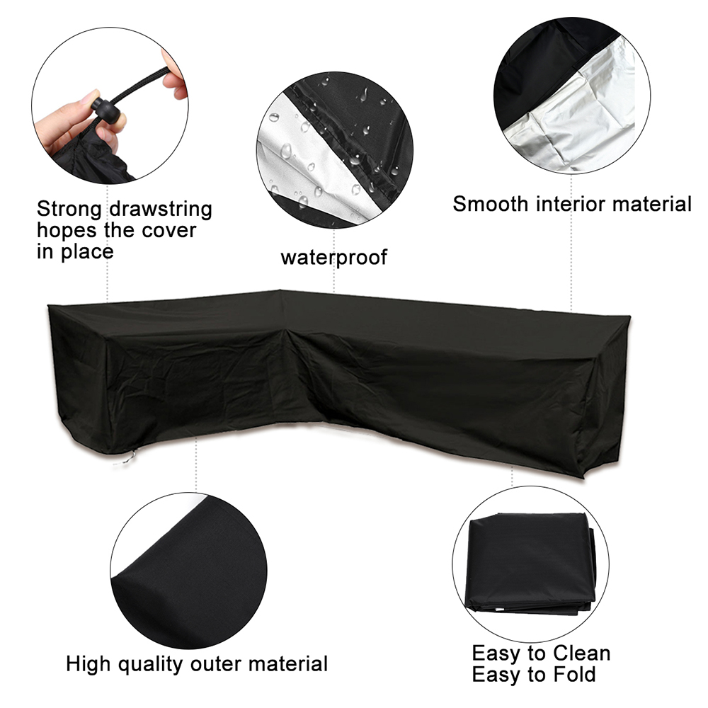 L-Shape Furniture Cover Polyes - Outdoor Furniture Cover Xl avis et prix