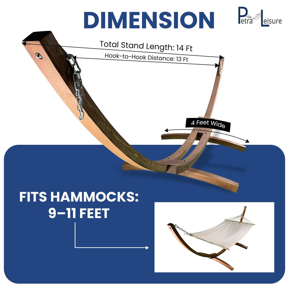 Ft. Wooden Arc Hammock Stand.  - Hammock With Stand avis et prix