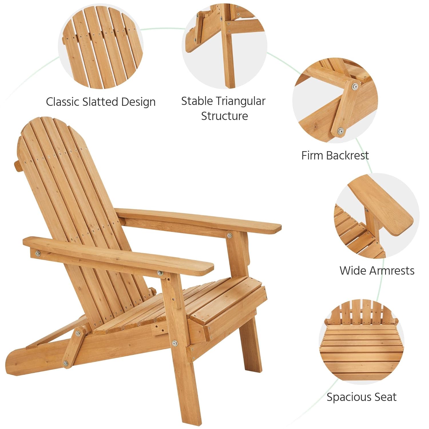 Folding Adirondack Chair Set o - Outdoor Furniture Ideas avis et prix