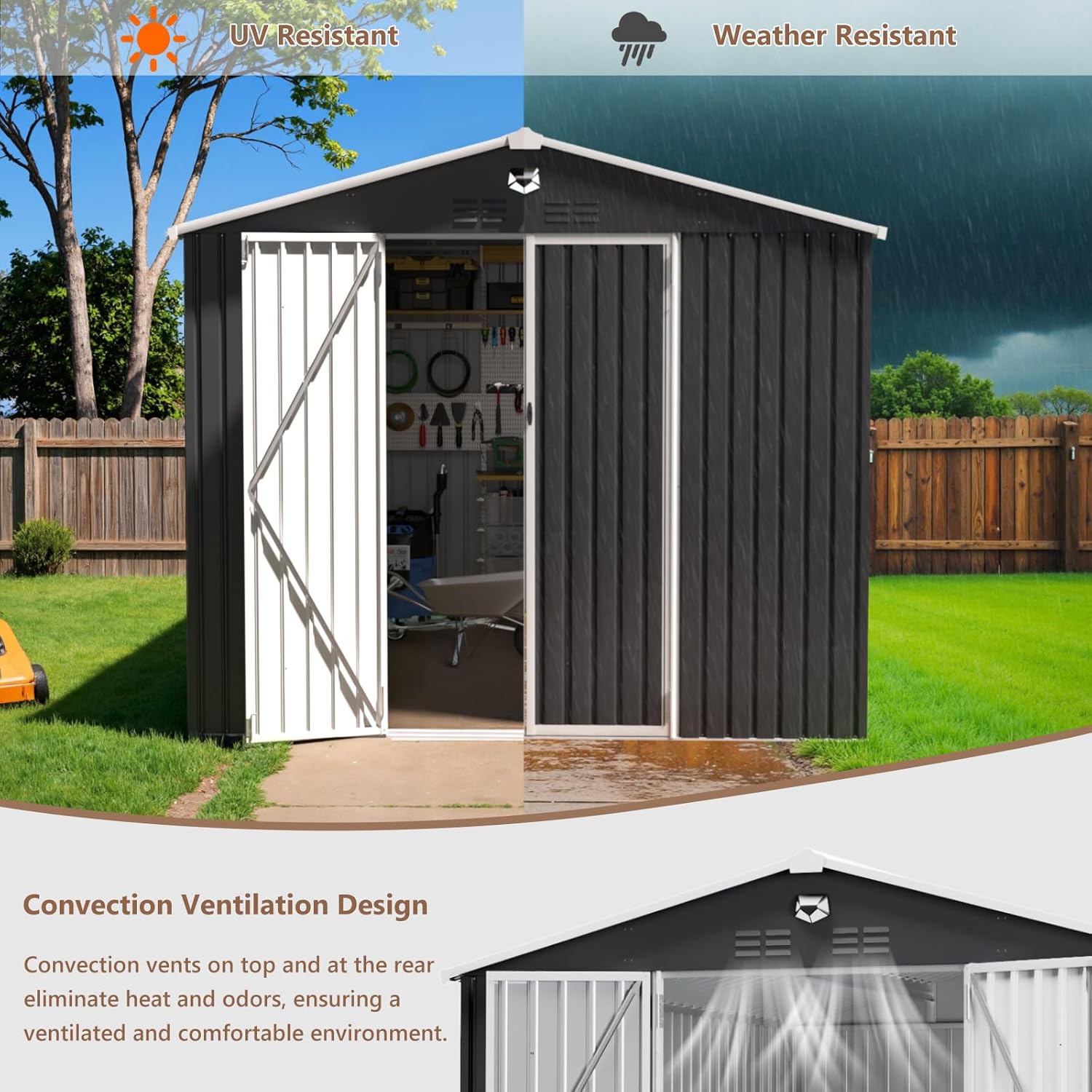 10x12 FT Metal Outdoor Storage - Outdoor Furniture Ideas avis et prix