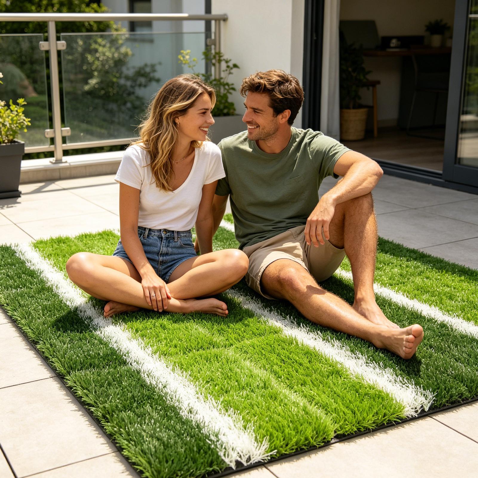 Faux Grass Rug 15.7x15.7in Sof - Outdoor Rug Waterproof avis et prix