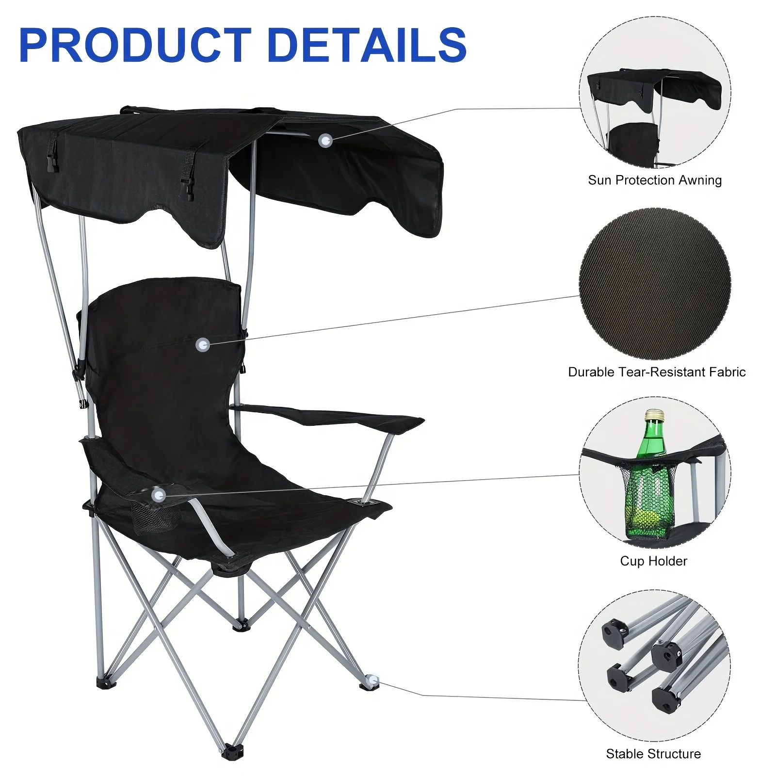 Canopy Lounge Chair with Sunsh - Outdoor Furniture Ideas avis et prix