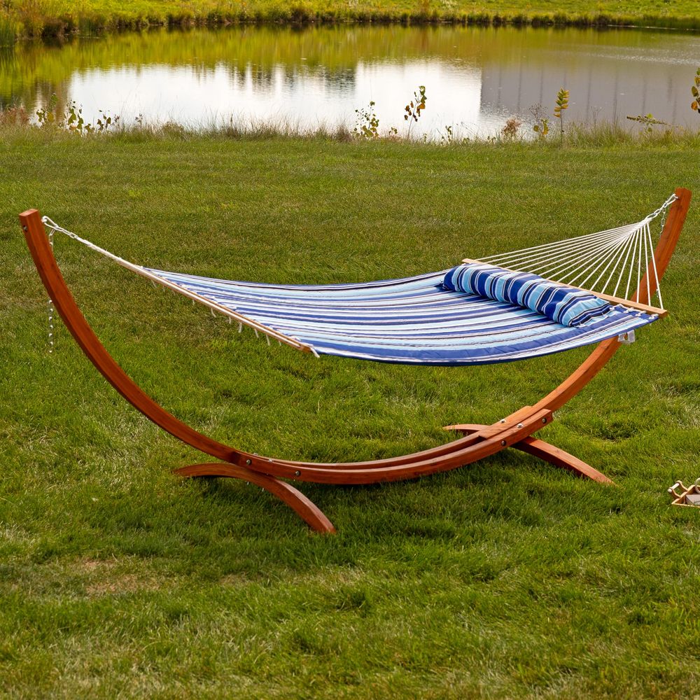 Curved Wood Hammock Stand Only - Hammock With Stand avis et prix