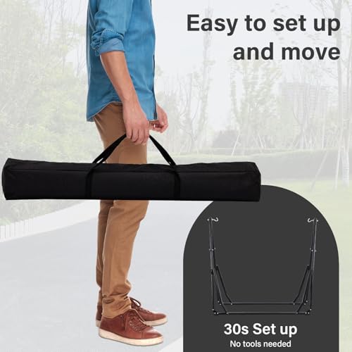 Black 2-In-1 Hammock Swing Wit - Hammock With Stand avis et prix