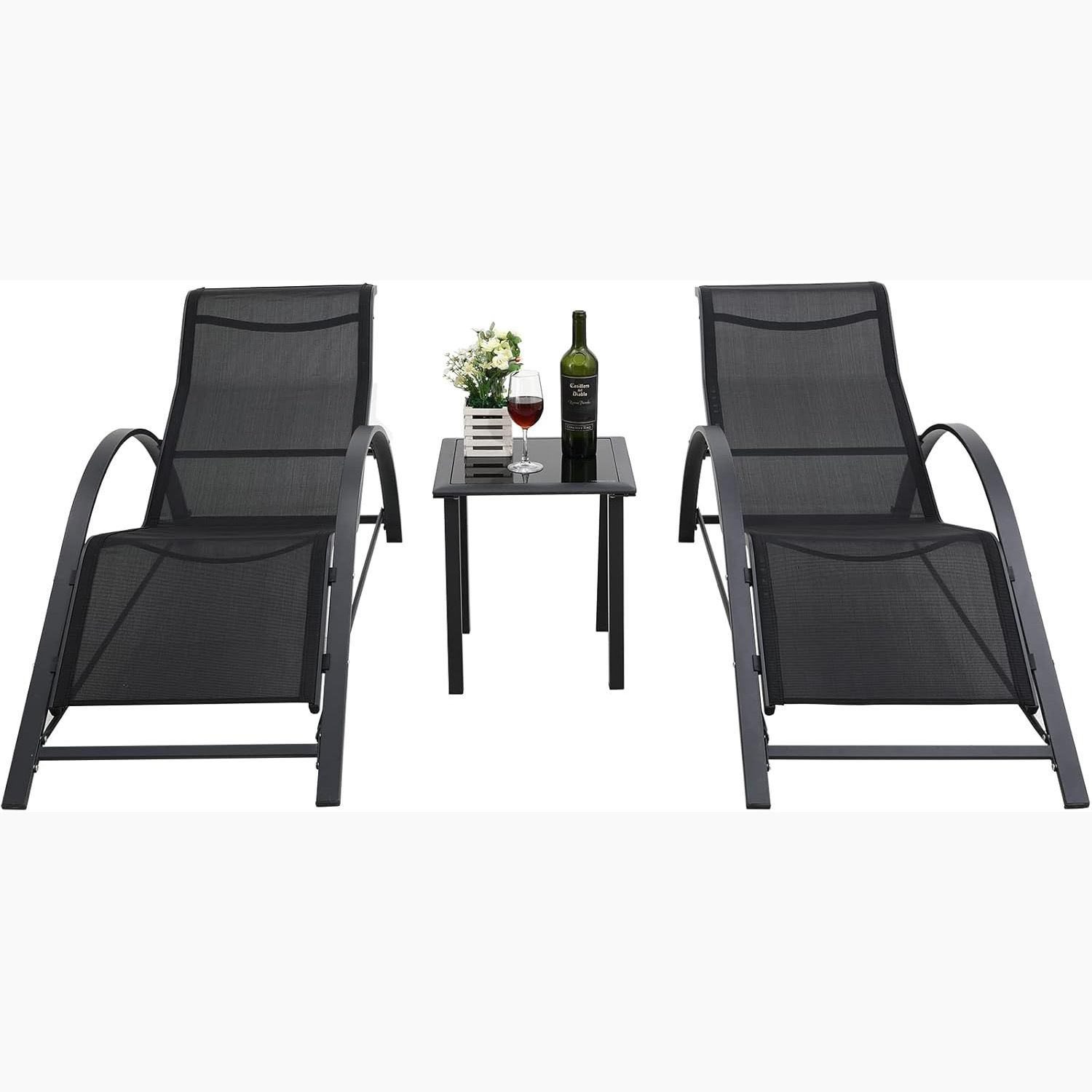 Patio Pool Chair Sun Lounger S - Deck Chair Lounger avis et prix