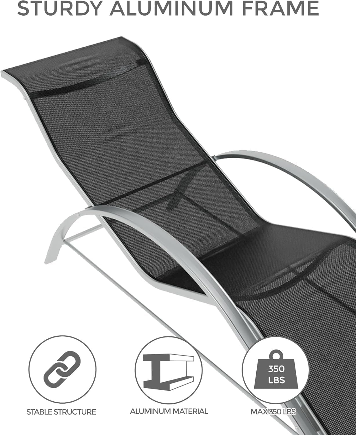 Patio Pool Chair Sun Lounger S - Deck Chair Lounger avis et prix