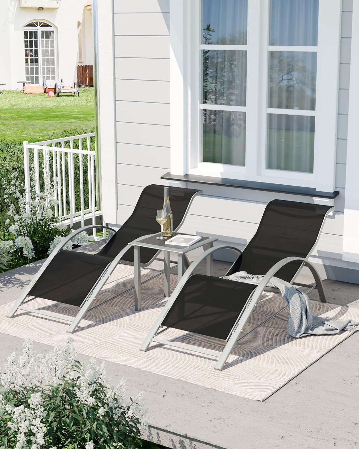 Patio Pool Chair Sun Lounger S - Deck Chair Lounger avis et prix