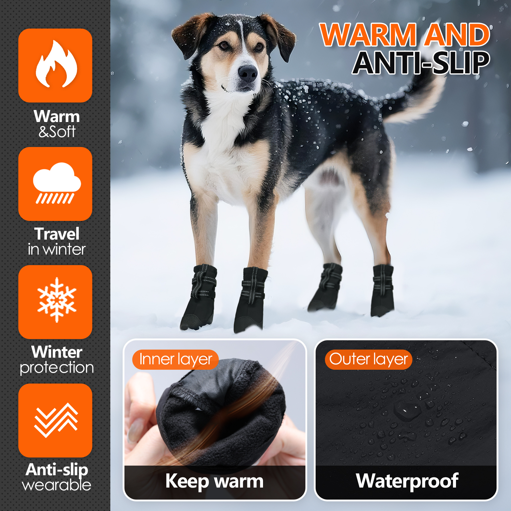 Dog Boots,Waterproof Dog Shoes - Outdoor Rug Waterproof avis et prix