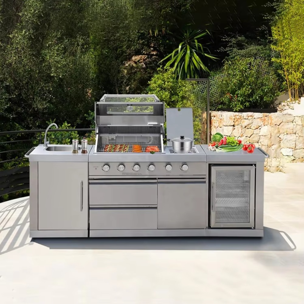 Outdoor Kitchen with Roof Cove - Outdoor Furniture Ideas avis et prix