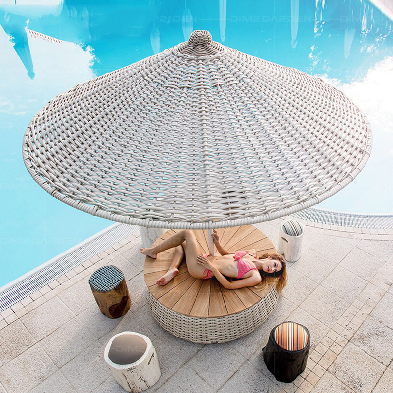 Modern Outdoor Rattan Umbrella - Outdoor Furniture Ideas avis et prix
