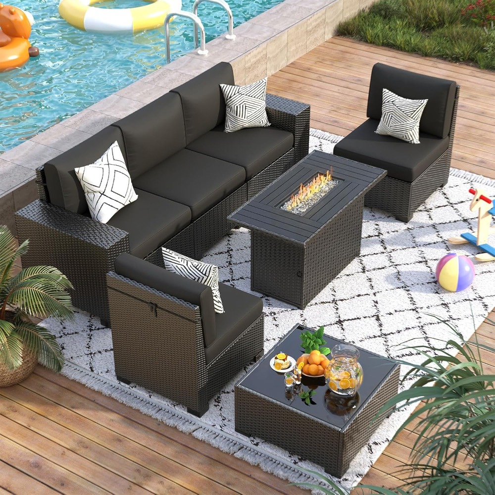 7 Piece Outdoor Sectional Sofa - Outdoor Furniture Ideas avis et prix
