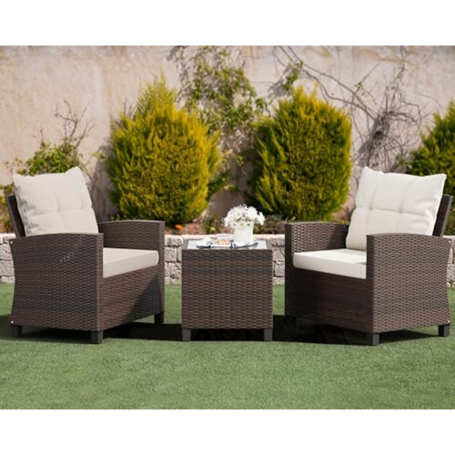 3 Pieces Patio Furniture Set:  - Outdoor Furniture Ideas avis et prix