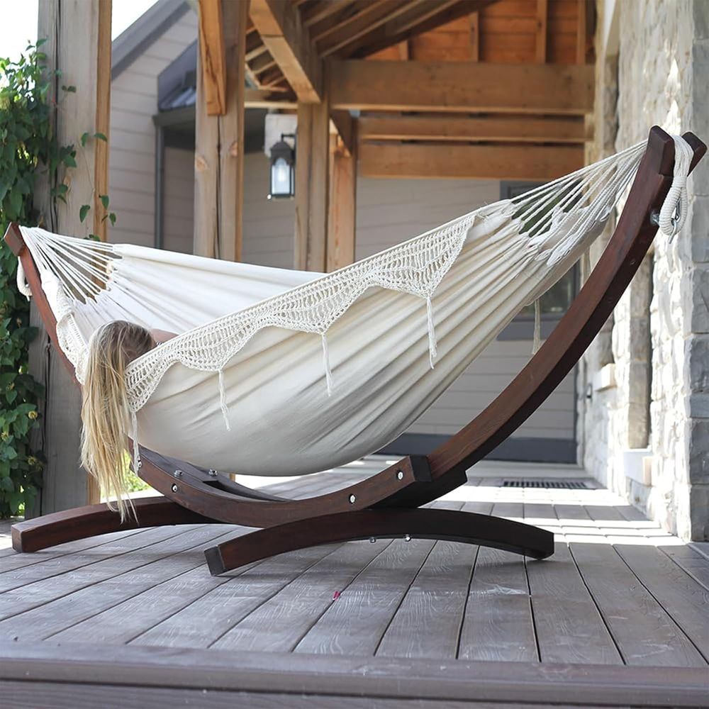 Double Cotton Hammock with Sol - Hammock With Stand avis et prix