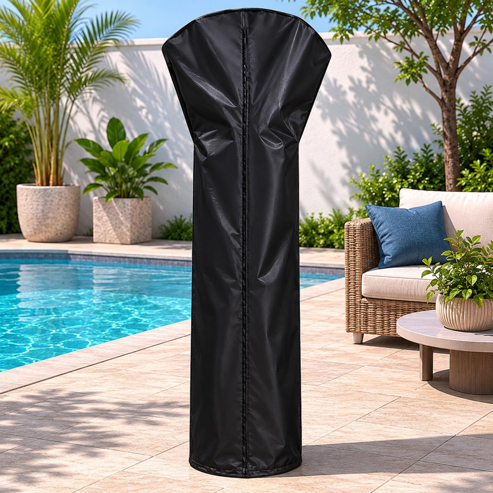 Patio Heater Cover Zipper Clos - Patio Heater Standing avis et prix