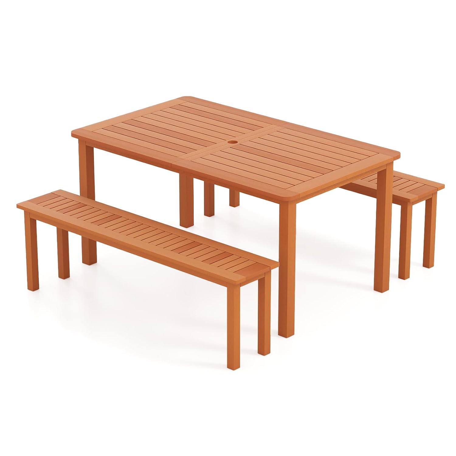 3 Piece Solid Wood Patio Dinin - Outdoor Furniture Oil Teak avis et prix