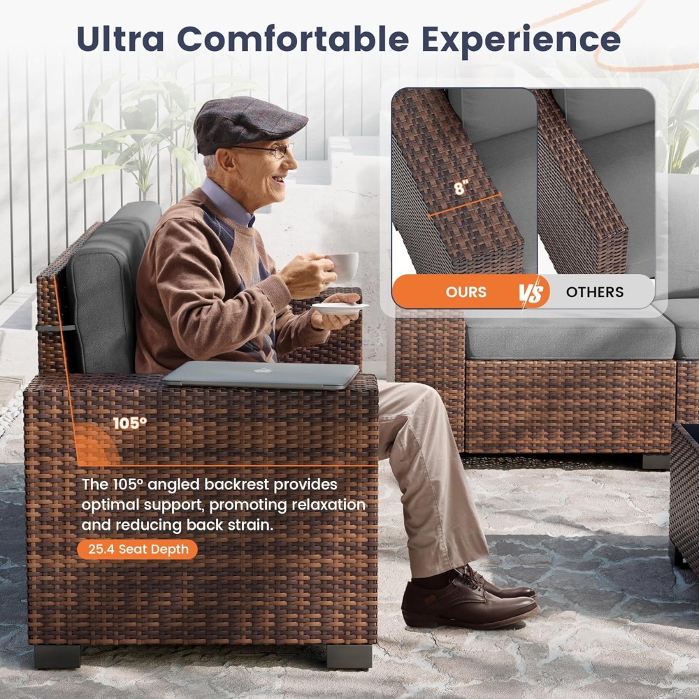 Patio Furniture Set, 8 Inch Ar - Outdoor Furniture Ideas avis et prix