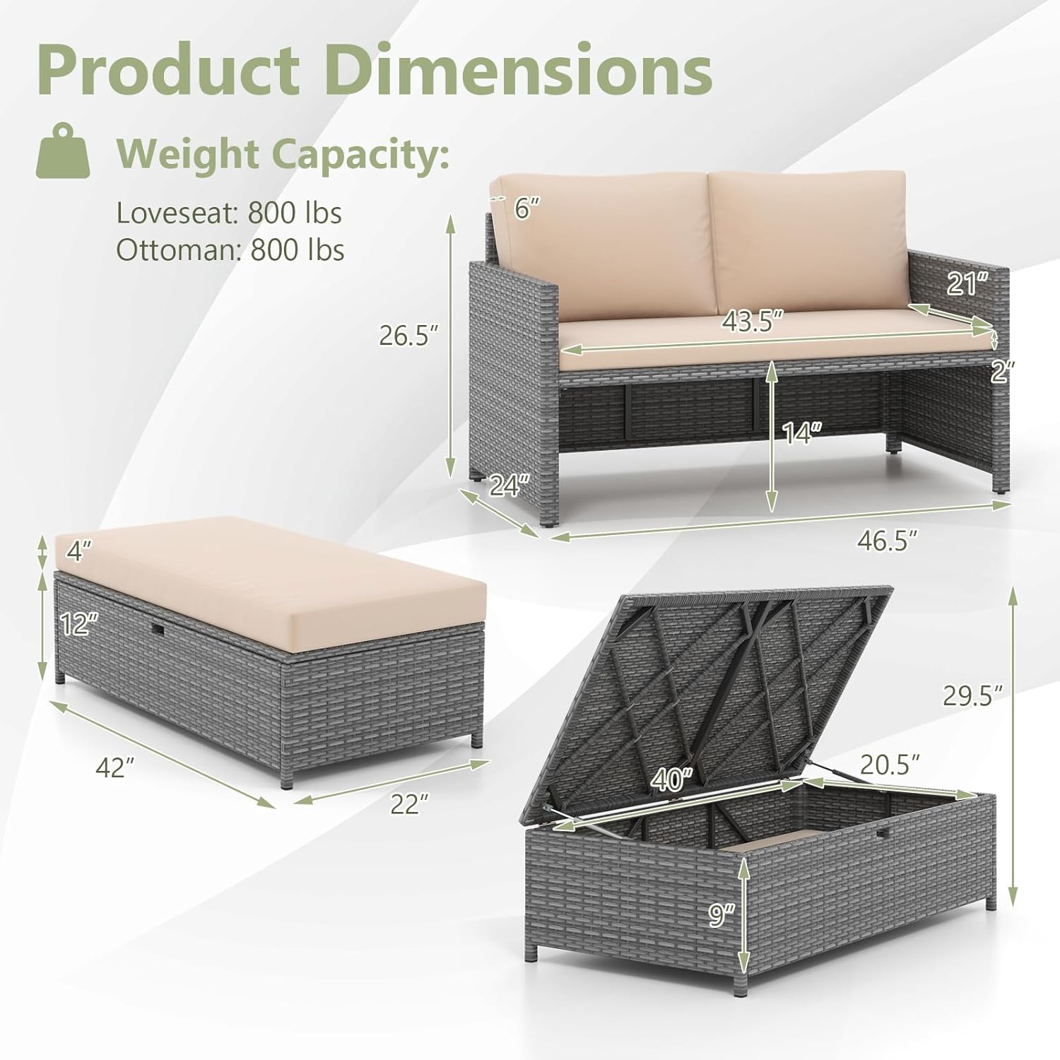 Wicker Patio Daybed Loveseat O - Outdoor Daybed Furniture avis et prix