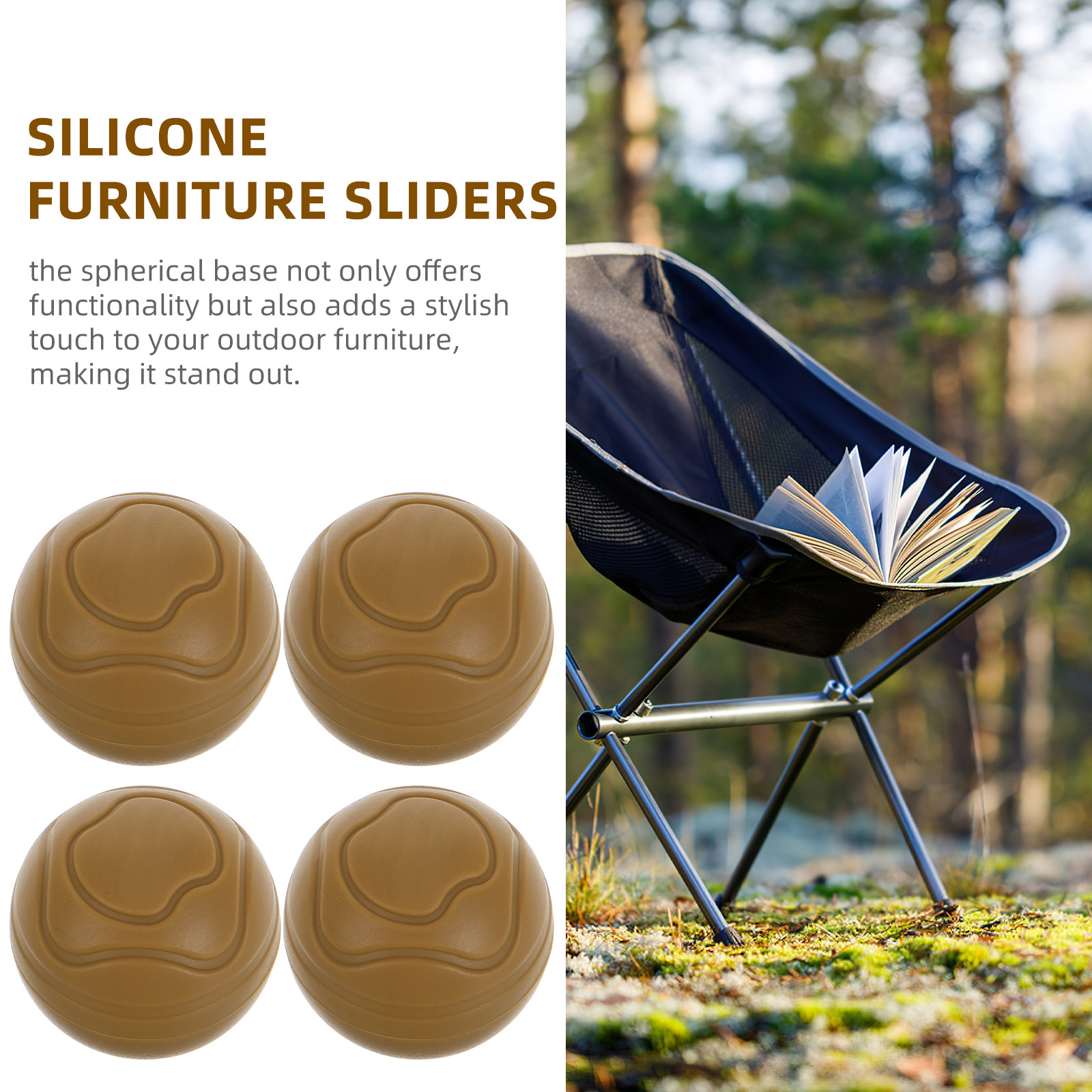 4Pcs Outdoor Moon Chair Anti S - Outdoor Furniture Legs avis et prix