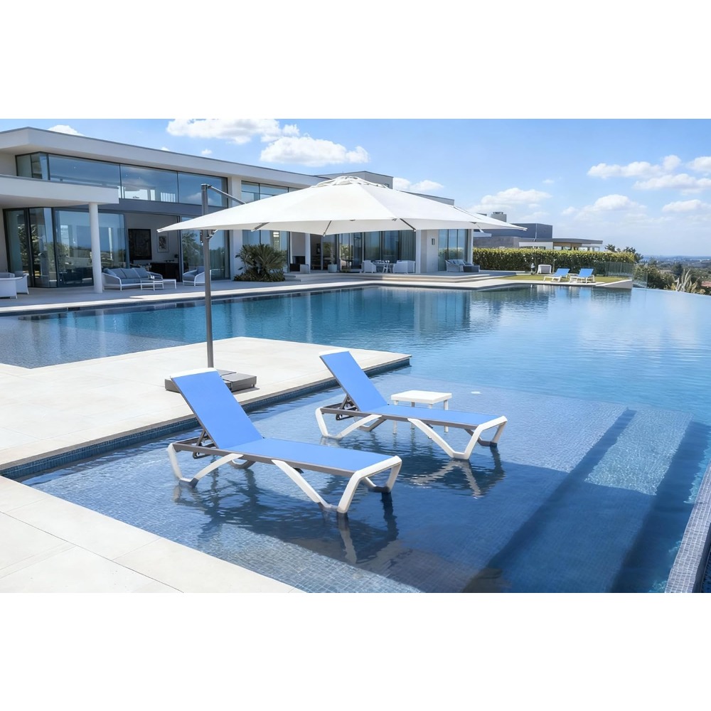 Patio Chaise Lounge Chair Set  - Deck Chair Lounger avis et prix