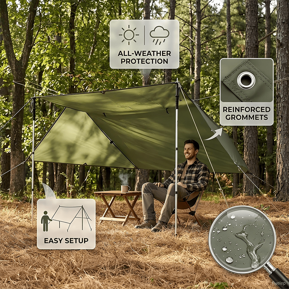 Outdoor Waterproof Tarp, Multi - Outdoor Rug Waterproof avis et prix