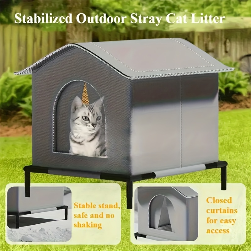 Stray Cat Houses with Mat Wate - Outdoor Rug Waterproof avis et prix