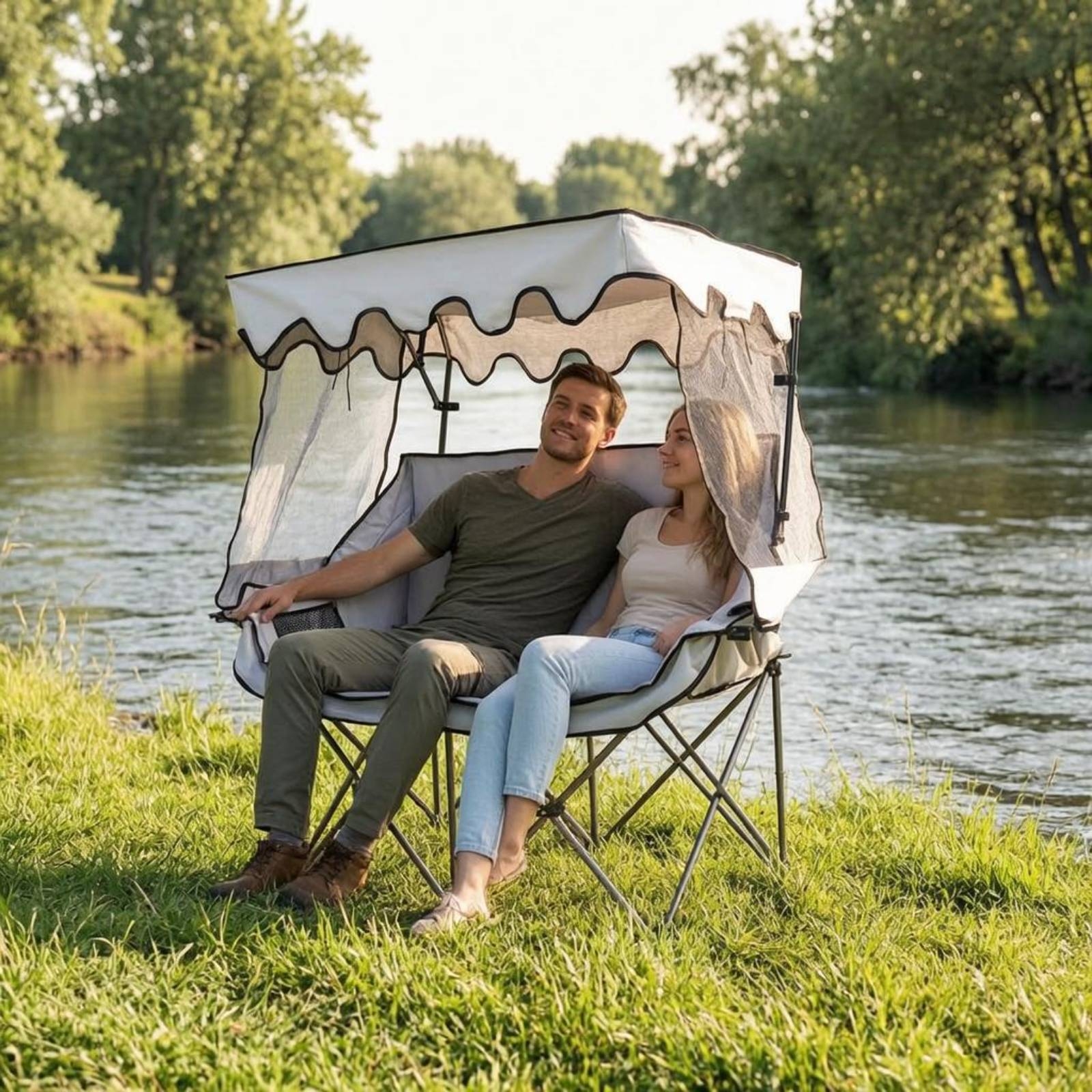 Camping Chair with Canopy Heav - Outdoor Furniture Heavy avis et prix