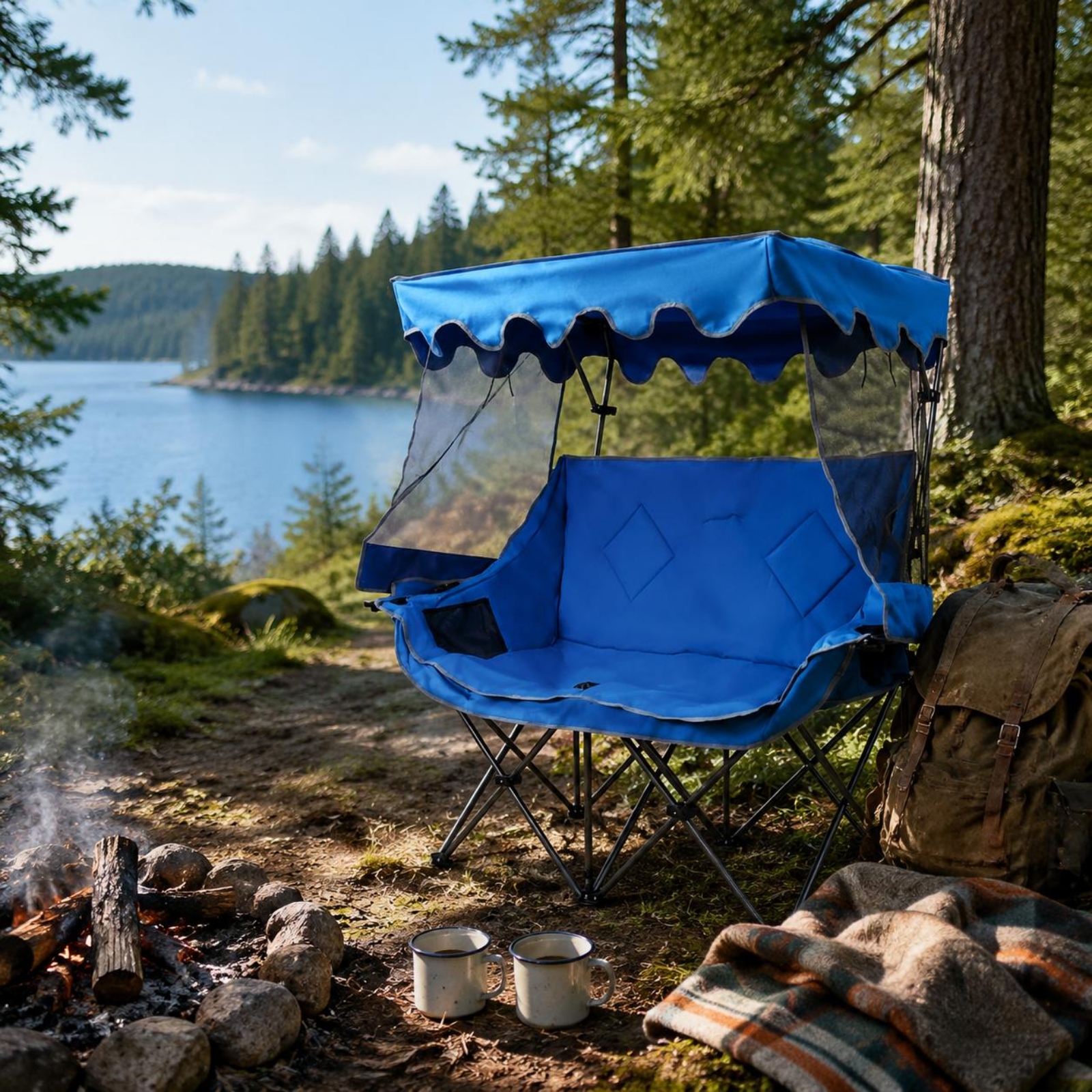 Camping Chair with Canopy Heav - Outdoor Furniture Heavy avis et prix