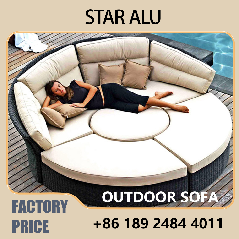 Outdoor Rattan Round Daybed So - Outdoor Daybed Furniture avis et prix