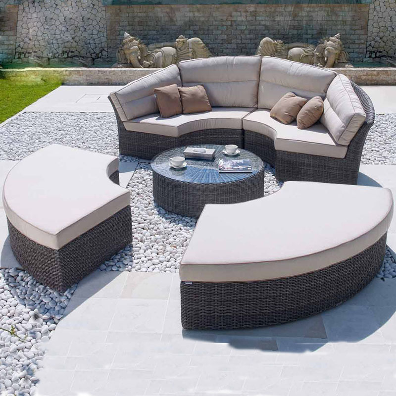 Outdoor Rattan Round Daybed So - Outdoor Daybed Furniture avis et prix