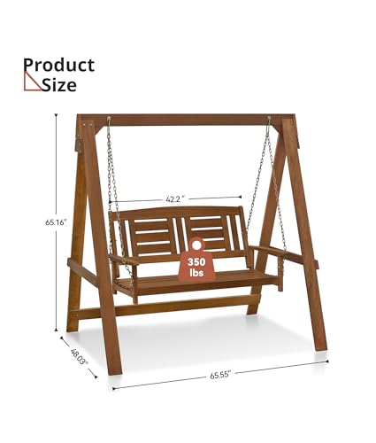 Sturdy Two-Person Wooden Porch - Outdoor Furniture Oil Teak avis et prix