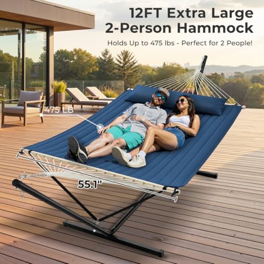 12ft Double Hammock with Stand - Hammock With Stand avis et prix