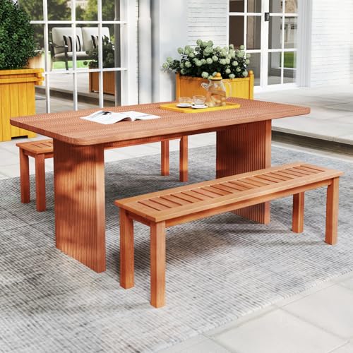 47 Inch Backless Outdoor Bench - Outdoor Furniture Oil Teak avis et prix
