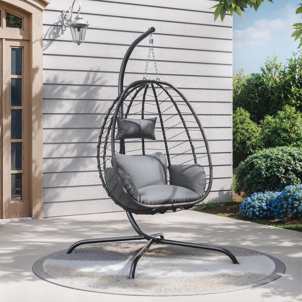 Pieces Outdoor Hanging Egg Cha - Hammock With Stand avis et prix