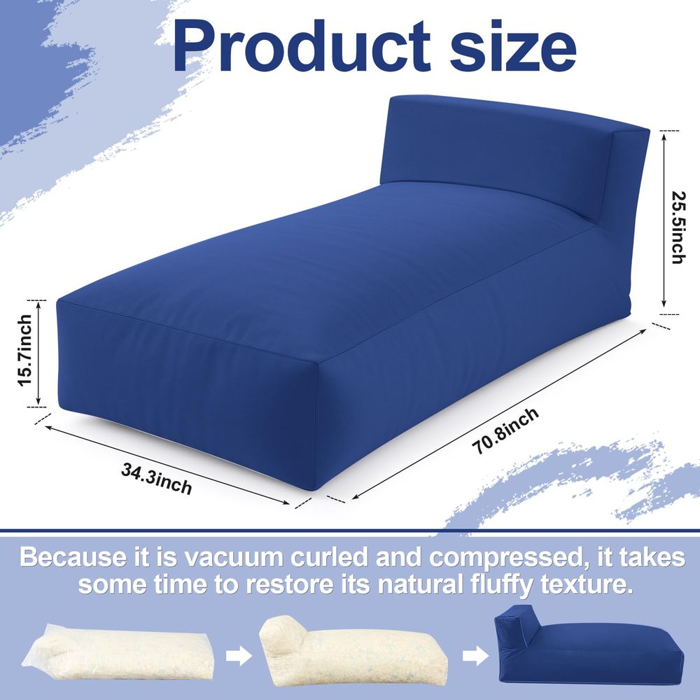 Bean Bag Lounger Chair 70 Pati - Deck Chair Lounger avis et prix