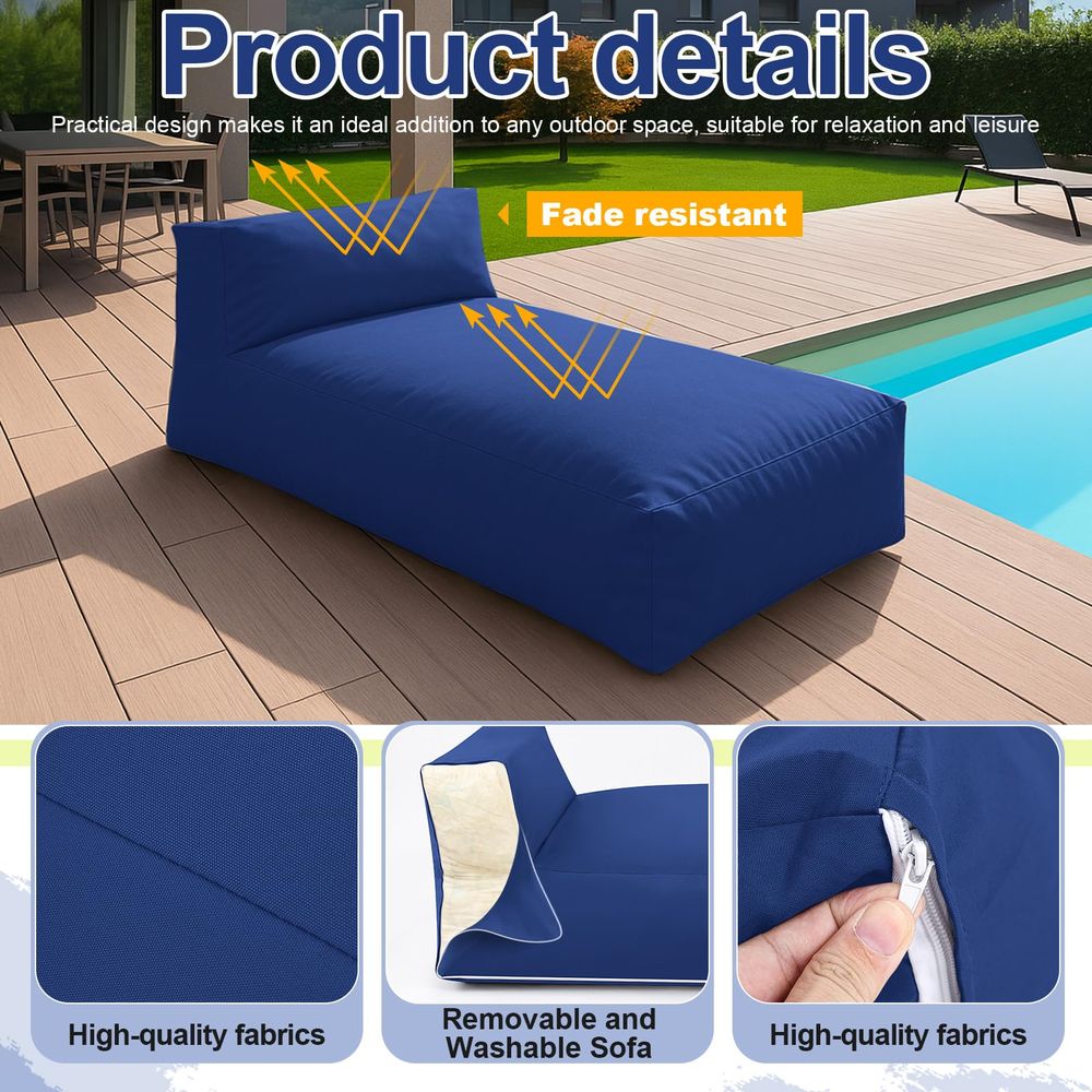 Bean Bag Lounger Chair 70 Pati - Deck Chair Lounger avis et prix