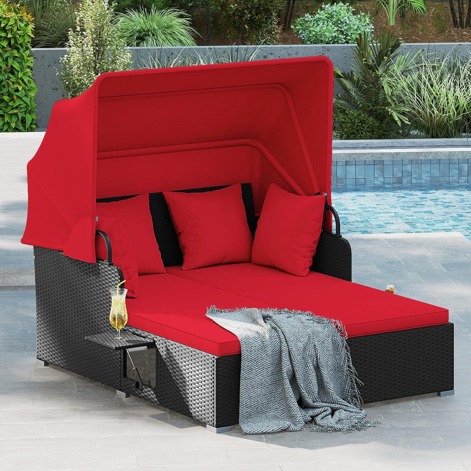 2 Person Rattan Outdoor Daybed - Outdoor Daybed Furniture avis et prix