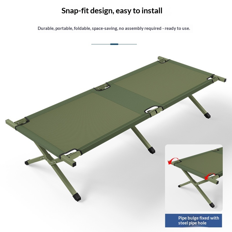 Folding Camping Cot Portable A - Outdoor Daybed Furniture avis et prix