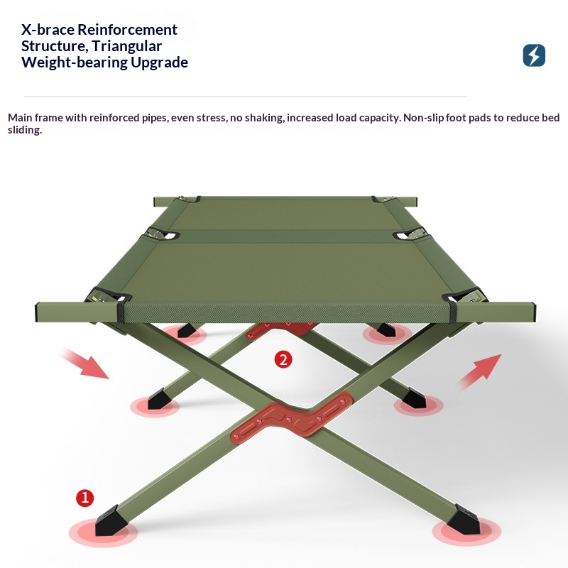 Folding Camping Cot Portable A - Outdoor Daybed Furniture avis et prix