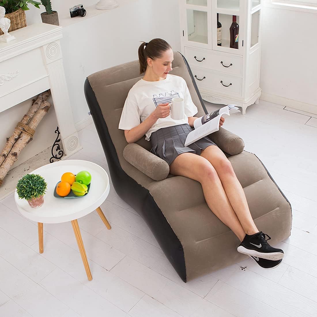 Folding Lazy Sofa,Inflatable L - Outdoor Daybed Furniture avis et prix