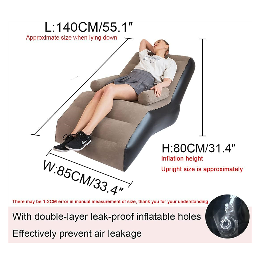 Folding Lazy Sofa,Inflatable L - Outdoor Daybed Furniture avis et prix