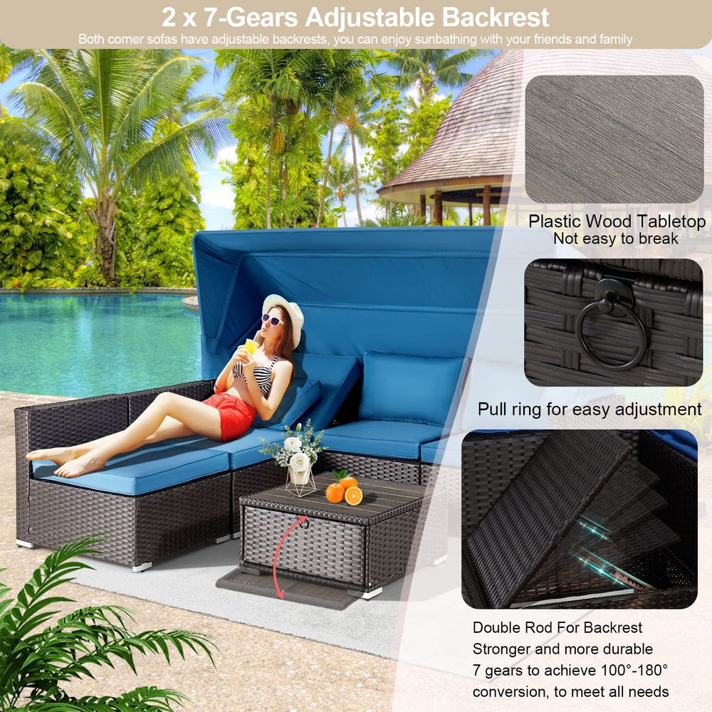Pieces Patio Furniture Sets Ou - Outdoor Daybed Furniture avis et prix